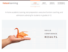 Tablet Screenshot of lotuslearning.net